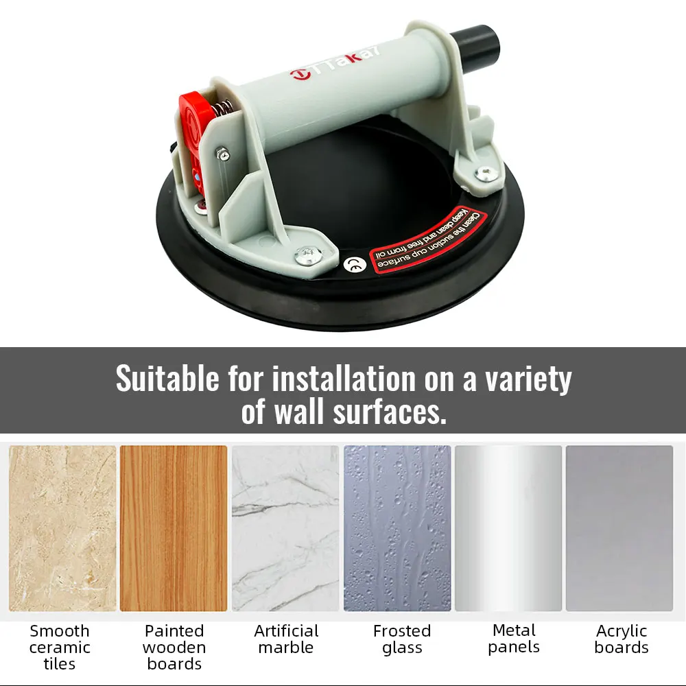 

2025 New Vacuum Suction Cup 8 Inch 220kg Carrying Capacity Heavy Strong Suction Puller for Tile Glass Floor Lifting Tools