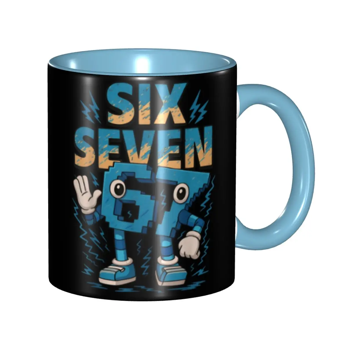 67 Six Seven 6-7 Funny Italian Brainrot 67 Six Seven 6-7 Funny Italian Brainrot Merch Coffee Mug Funny Cup Gifts