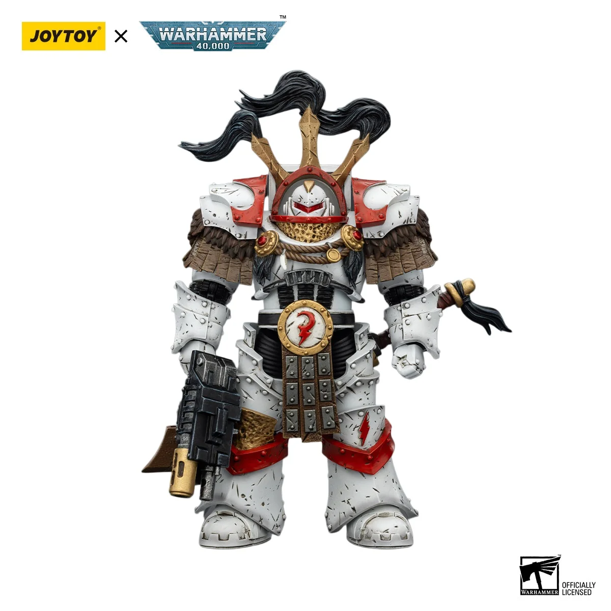 

JOYTOY Warhammer: Праептор Легиона Белых Клинокровых в броне Катафракт с кибер-оружием, мечом Чогориан и комбинированным мелтой-оружием