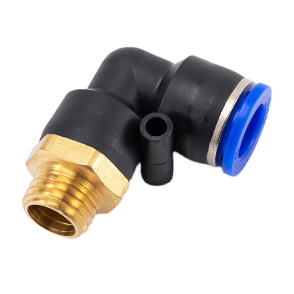 Pneumatic Quick Connector Elbow PL Metric External M Thread M6 M8 M10 M12 PU Air Pipe 6 8 10 12mm PL6-M8X1 M8x1.25 M10x1.5 M16x1