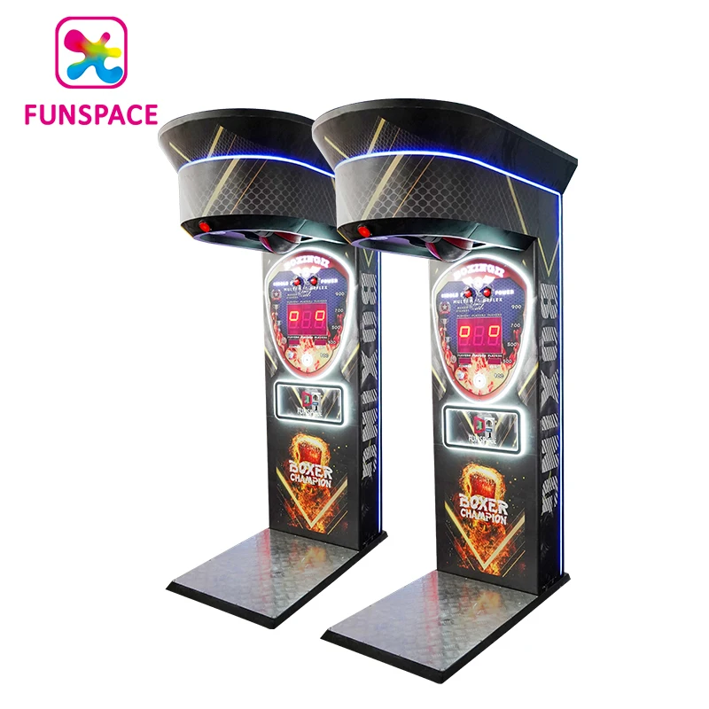 Funspace تسلية عملة تعمل ألعاب اللكم في نهاية المطاف Maquina De Boxer التذاكر الإلكترونية الفداء ممر آلة الملاكمة