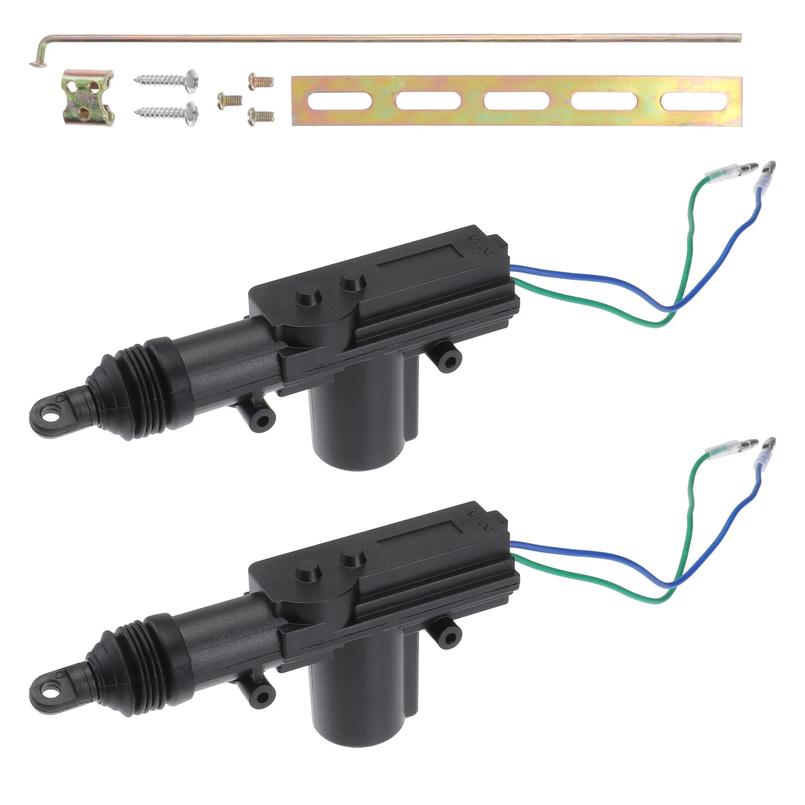 

Car Door Lock Actuator Motor 12V Universal Fitment High Power Long Life Double Clip 5 Hole Rounded Corner for Alarm System