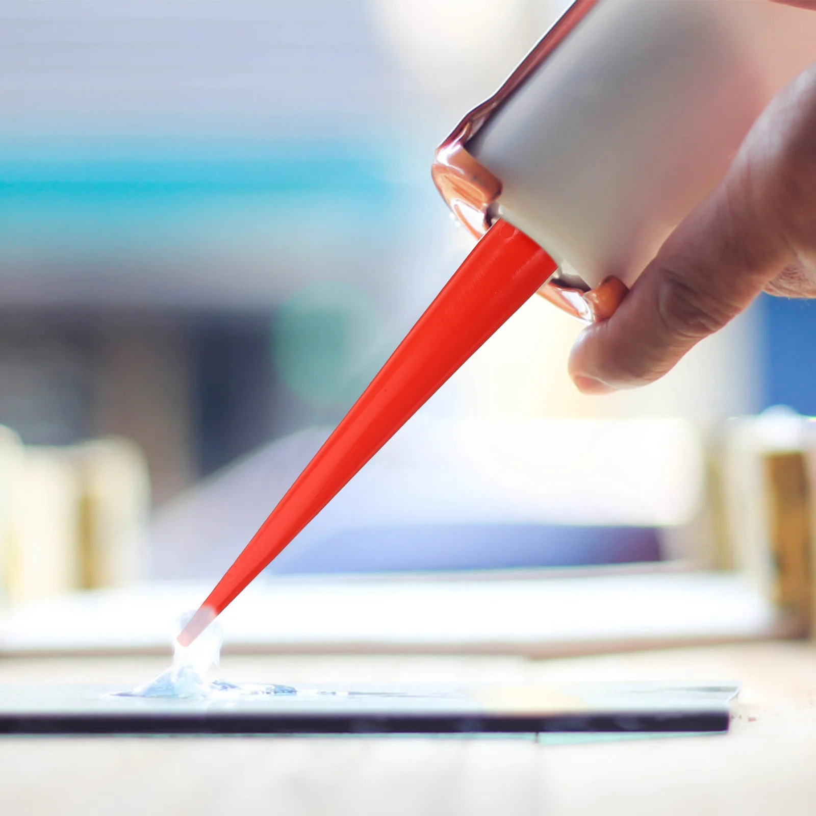 3 個のガラスノズルチップセット 30 センチメートル拡張ゴムコーキングアプリケーターツール再利用可能なコーキングフィニッシャーキット電動工具アクセサリー