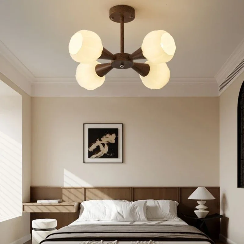 Stylish Romantic Aesthetic Multi Heads LED Pendant Lights Art Creative Lustre Lamps for Living Room Home Decoration Chandeliers