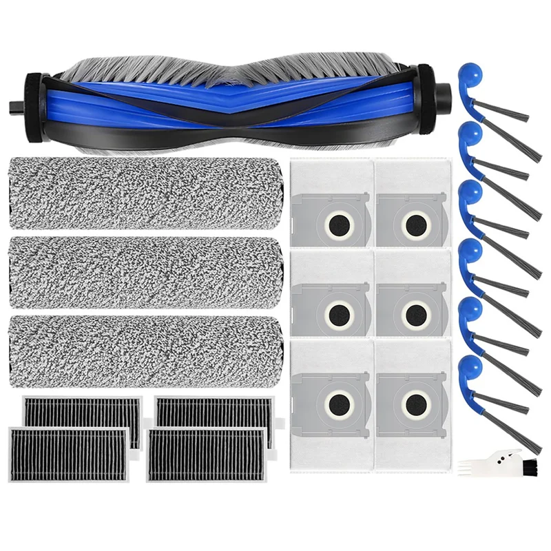 Fit Replacement Main Roller Mop Cloth Side Brush Dust Bag HEPA Filter For ECOVACS T80 PRO OMNI/T80 OMNI Robot Vacuums