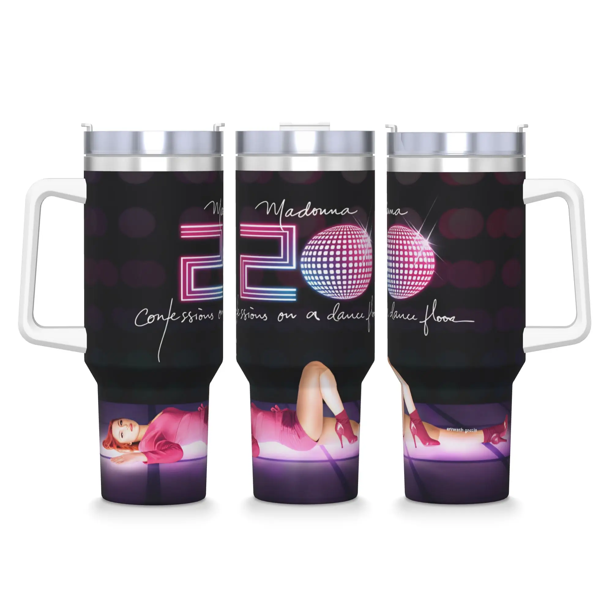 Stainless Steel Tumbler Madonnas Confessions II 2026 Car Mugs With Straws  Beach Cold and Hot Water Bottle Heat PreservationCups