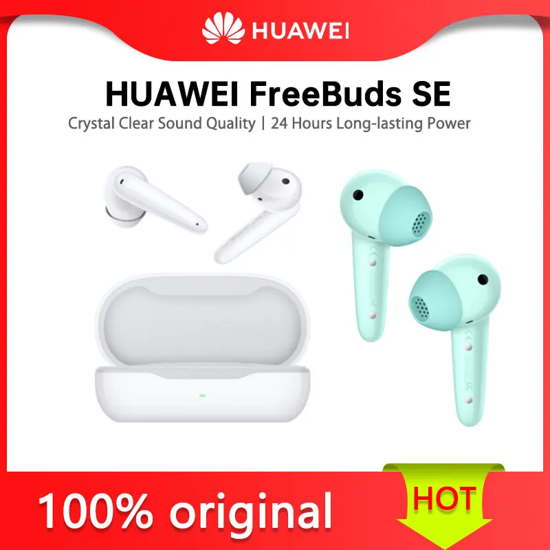 

HUAWEI FreeBuds SE Wireless Headphones Crystal Clear Sound Quality Call Noise Cancelling 24 Hours Playtime