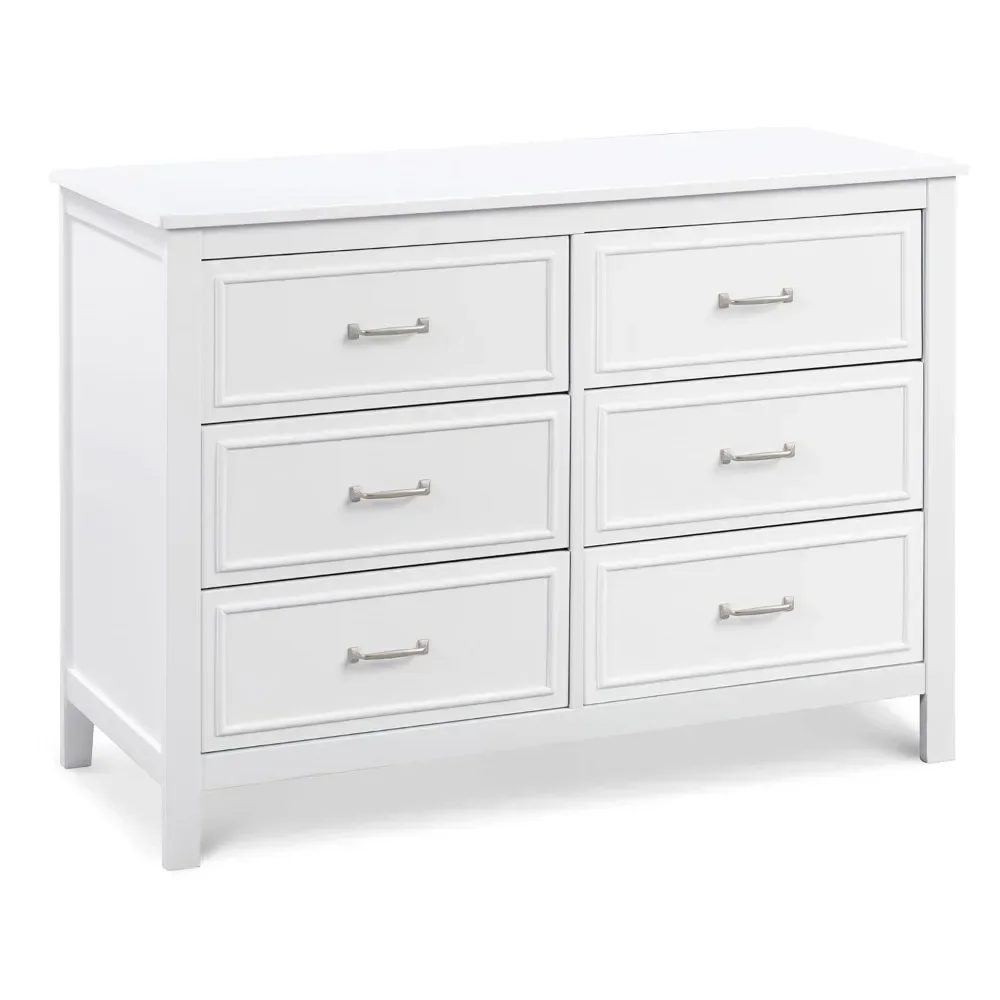 6-Drawer Double Dresser in White