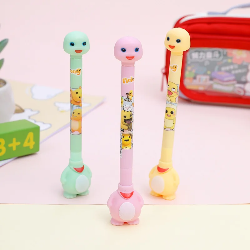

12 Pcs Creative Long-necked Dragon Neutral Pen Stand-Up Gel Pen Office Signature Waterpen Dragon Carbon Stationery Office