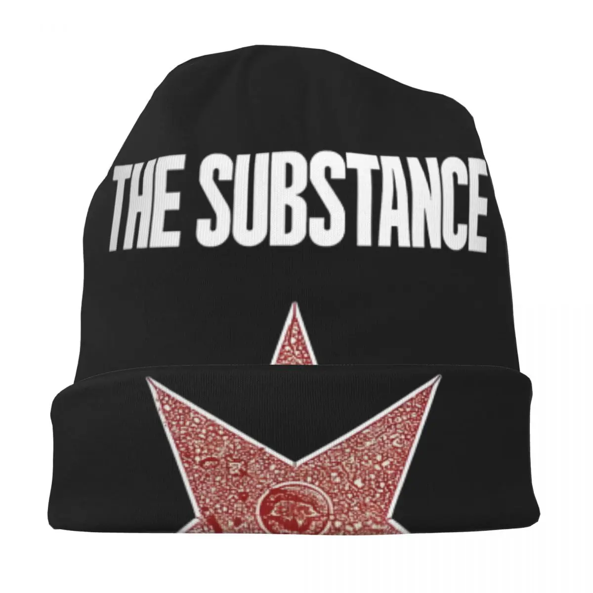 The Substance Movie Skullies Gorros Sombrero Casual Hombres Mujeres Gorra al aire libre Cálido Gorro de doble uso Sombreros