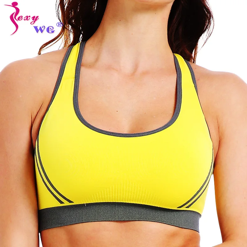 SEXYWG Yoga Reggiseno Delle Donne di Sport Top Sexy Cross Back Shockpoof Corsa E Jogging Camicia Palestra Atletica Maglia di Active Wear Ragazza