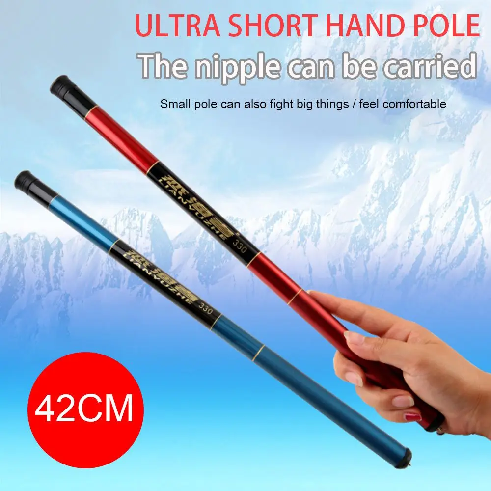 1.8M-3.6M Ultralight Fishing Rod SuperHard Stream Hand Pole Spinning Carp Carbon Fiber Casting Telescopic Fishing Rods Tackle