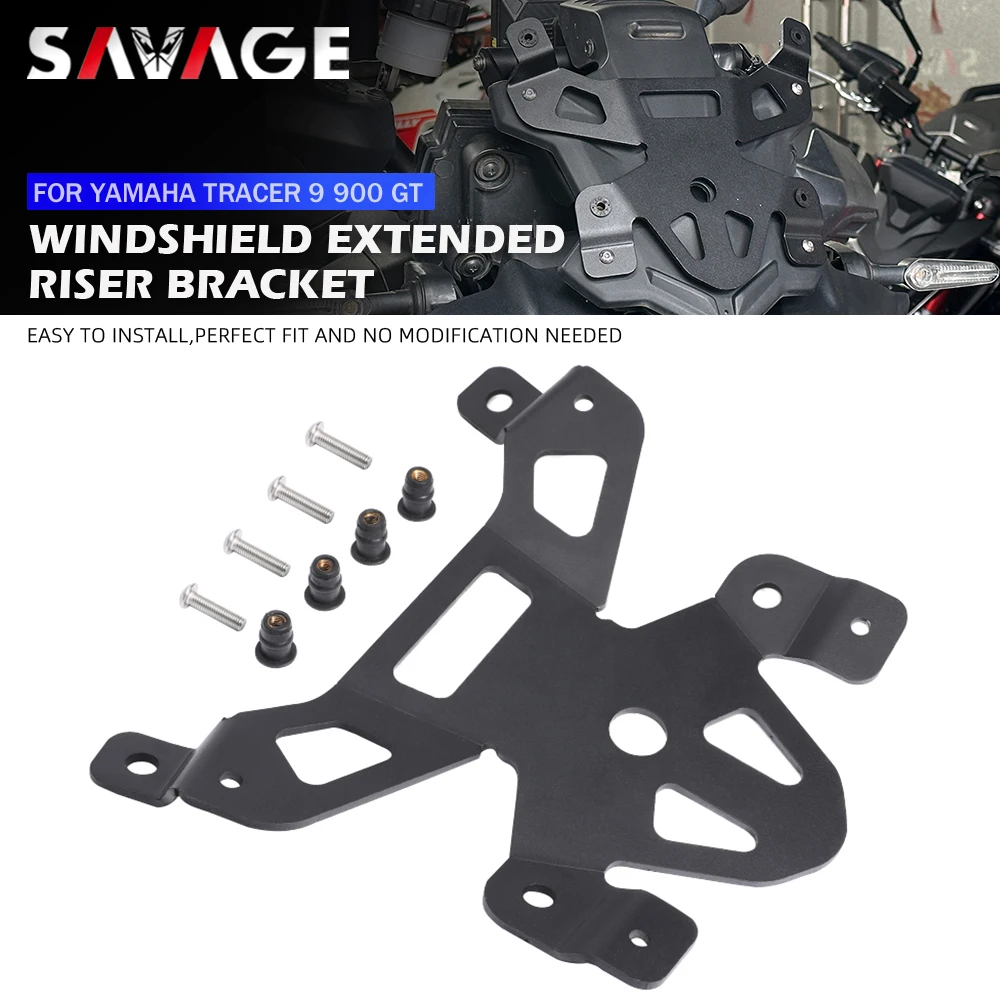 

Windshield Windscreen Extended Bracket Support For YAMAHA Tracer 9 /GT 900 /GT 9GT+ 9 900 GT 2021-2024 Wind Screen Riser Holder