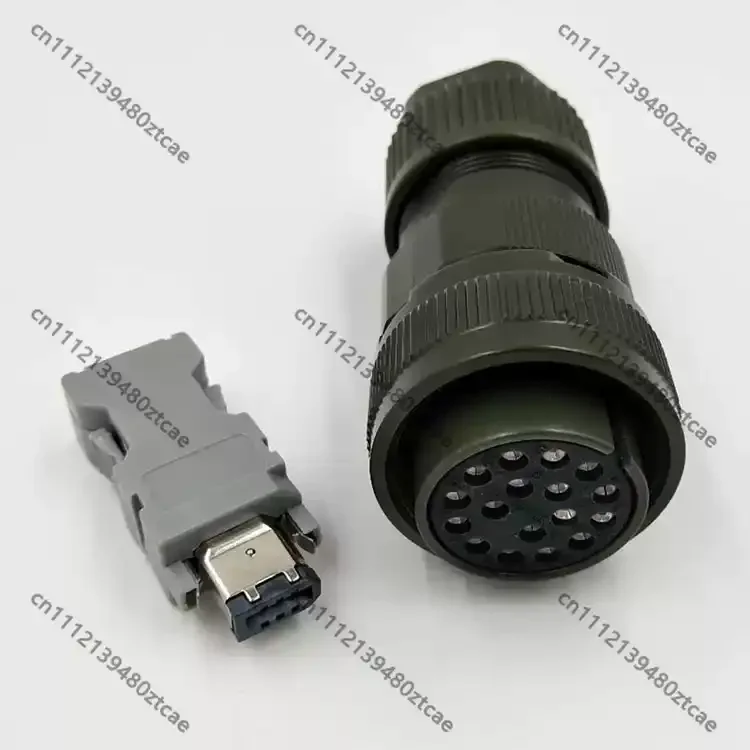 Shielded Servo Motor Encoder Signal Plug Connector, Servo Controller Wire Connection Replacement Fitting