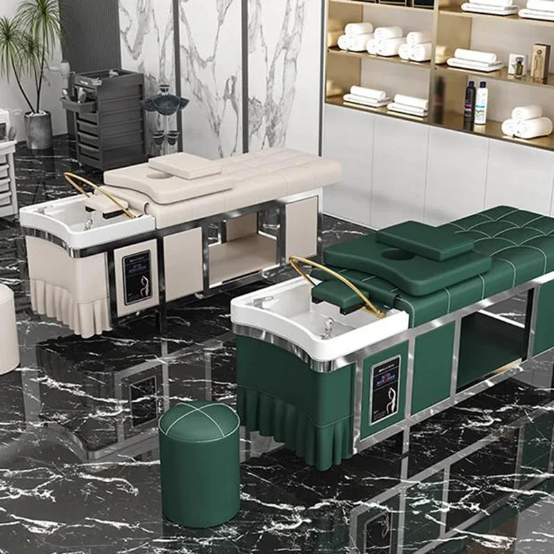 

For Hydraulic Hairdressing Seats Thai Simple Shampoo Bed Hair Washing Stretcher Water Women Elegantes Salon Cadeira Unique Furni