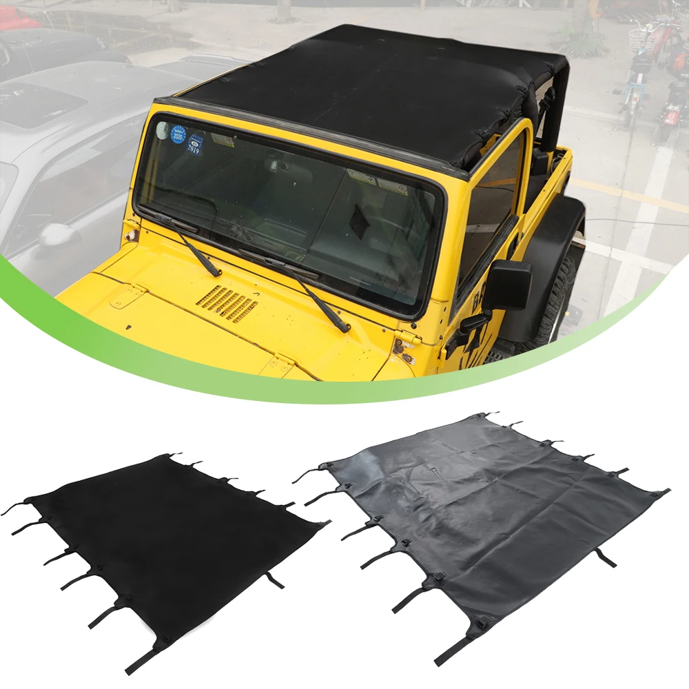 Car Soft Extended Bikini Top Cover for Jeep Wrangler TJ 1997 1998 1999 2000 2001 2002 2003 2004 2005 2006 Interior Accessories