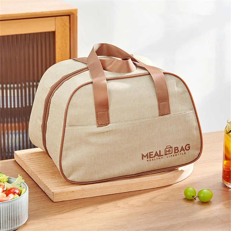 Bolsa térmica Oxford para el almuerzo, bolso de mano para el trabajo, organizador para alimentos, bolsas de comida, caja de Picnic, enfriador