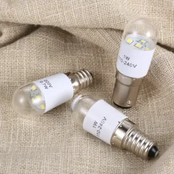 1pc Universal Household Sewing Machine Light LED Bulb BA15D/E14/E12 110-220V 0.7W/1W Illuminate Lamp Threaded /Plug-in Craft DIY