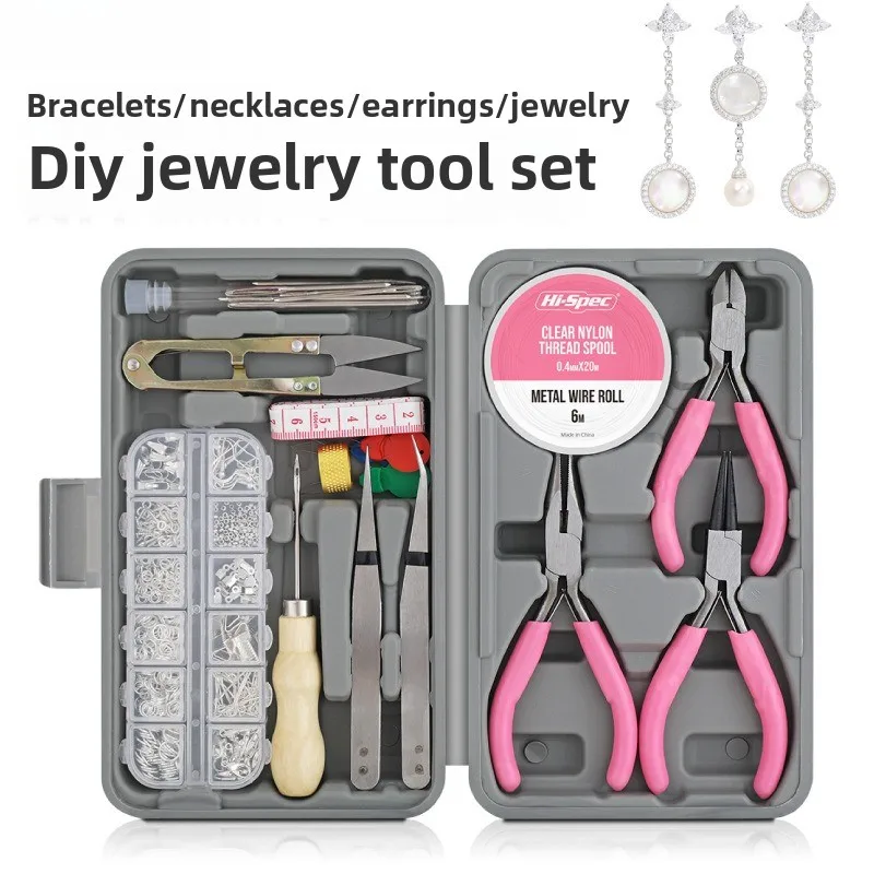 

Women's Handmade Combination Set Jewelry Mini Pliers Tweezers DIY Jewelry Craft