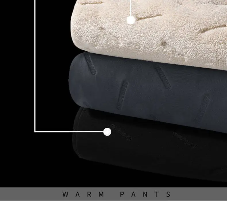 Winter Sweatwear Männer Verdicken Fleece Futter Sweatpant Thermische Hosen Casual Hosen Wasserdicht Winddicht Warme Samt Hosen – Detail 6