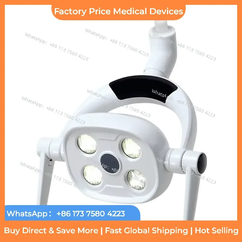 2026 Electric LED Lamp Sensitive Light Shadowless 4PCS LEDs Chair Dentists Surgery fastshipping