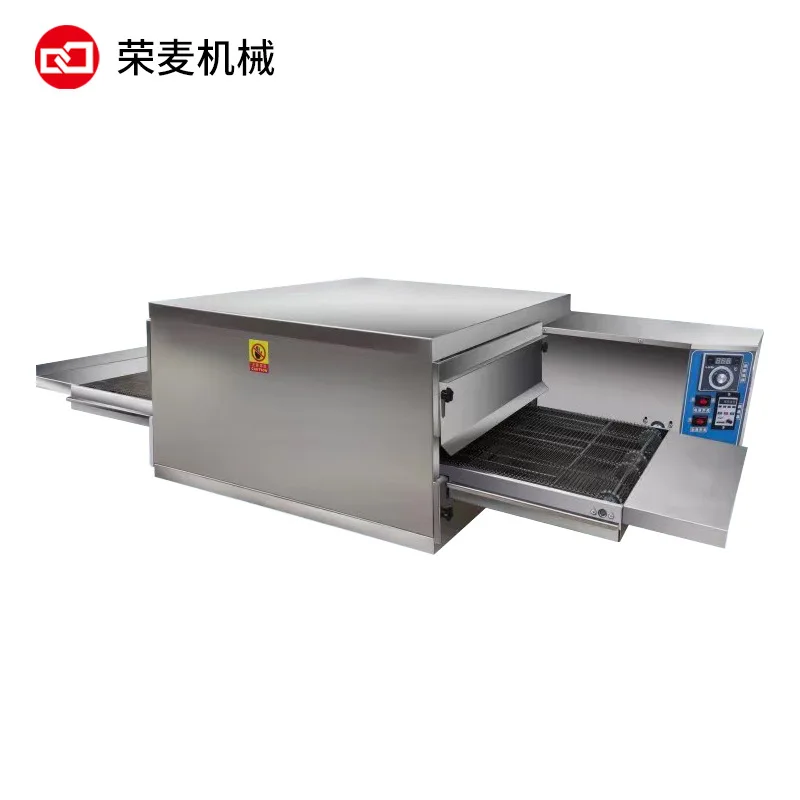 Outdoor stand pizza electric oven gas crawler type hot air circulation pizza oven commercial chain pizza oven