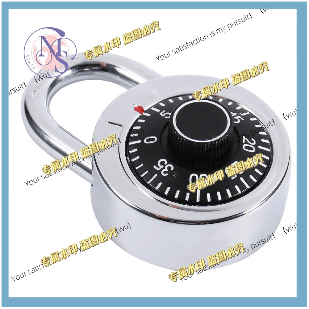 Rotary round dial, trunk, security code, padlock
