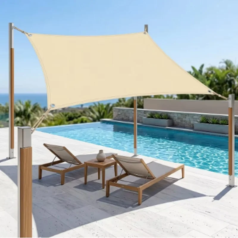 Toldo Rectangular Impermeable para Exteriores, Lona para Jardín, Terraza, Coche, Piscina - Protección Solar
