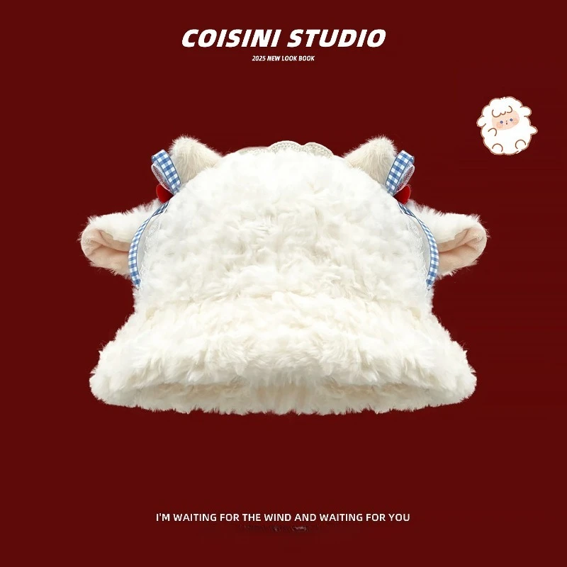 لطيف آذان الضأن أفخم صياد القبعات للنساء الخريف والشتاء الدافئة والباردة واقية الأذن حماية قبعة بحافة #1