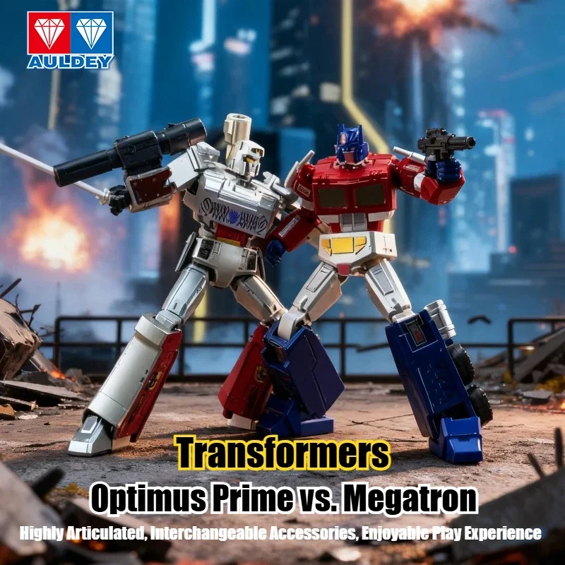AULDEY Transformers Action Figure, Optimus Prime/Megatron Mystery Box, Collectible Doll for Boys, Birthday Gift Poseable Model T