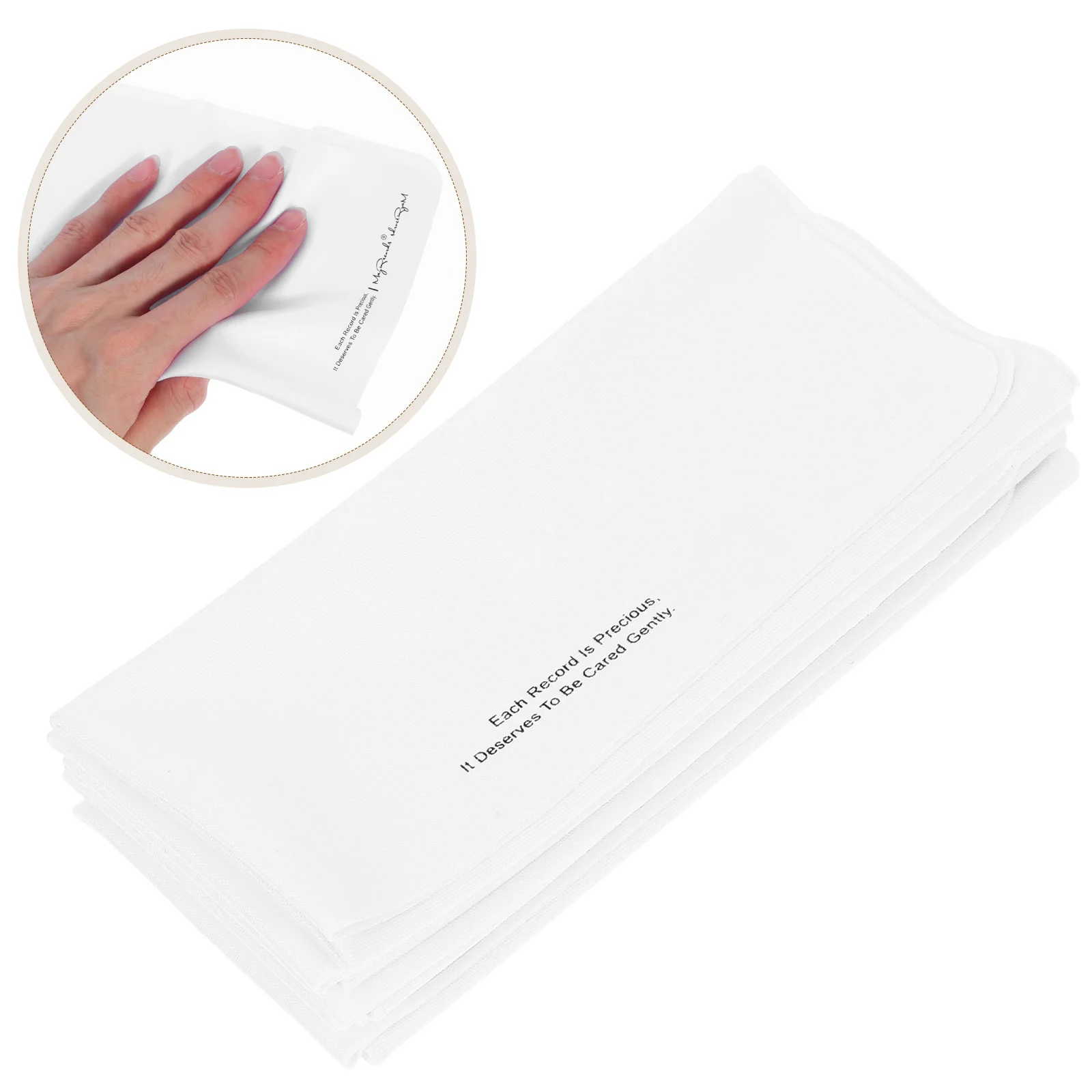 

5Pcs Reusable Microfibre Cleaning Cloth for Cds Vinyl Records Scratch Free Washable Lightweight for Audio Discs Eyewear Screen