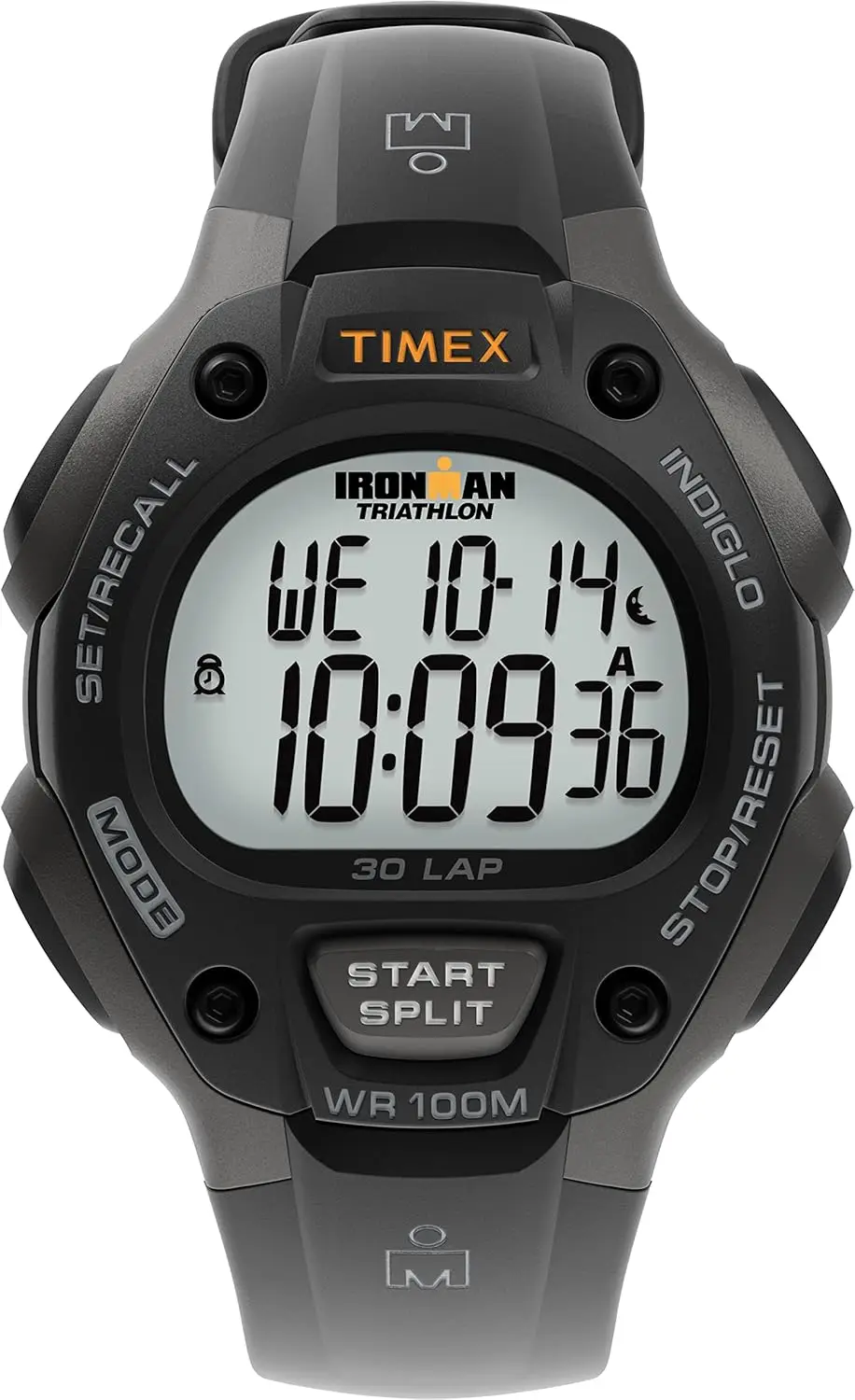 Men's Triathlon Classic 30 38mm Waterproof Sports Watch with Digital Display
