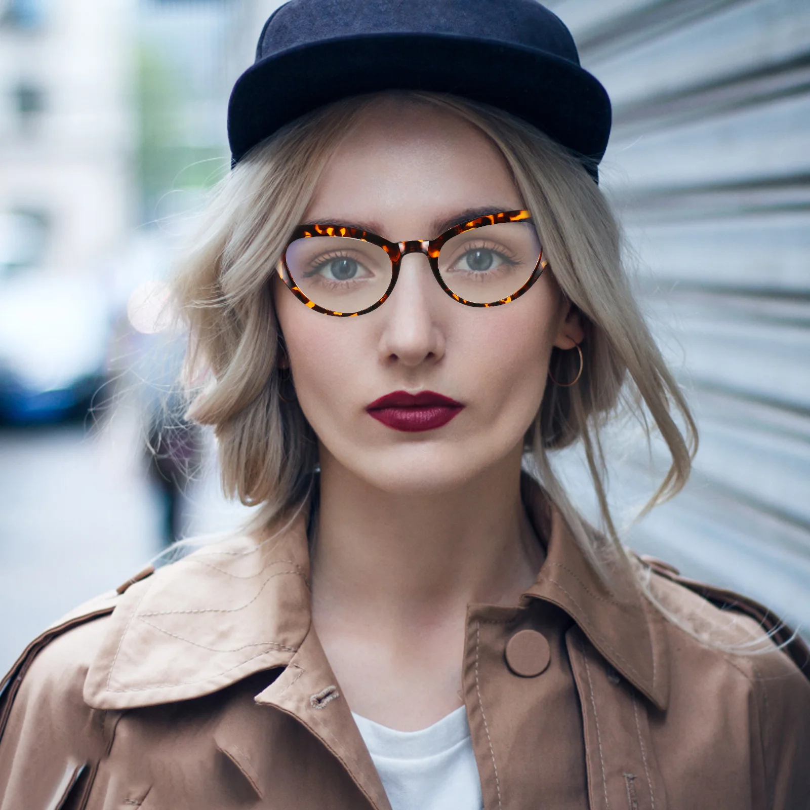 

1Pcs Cat Eye Anti-Blue Light Glasses High-Quality Material Comfortable Nose Pads Practical Eyeglasses Chic Gift for Women