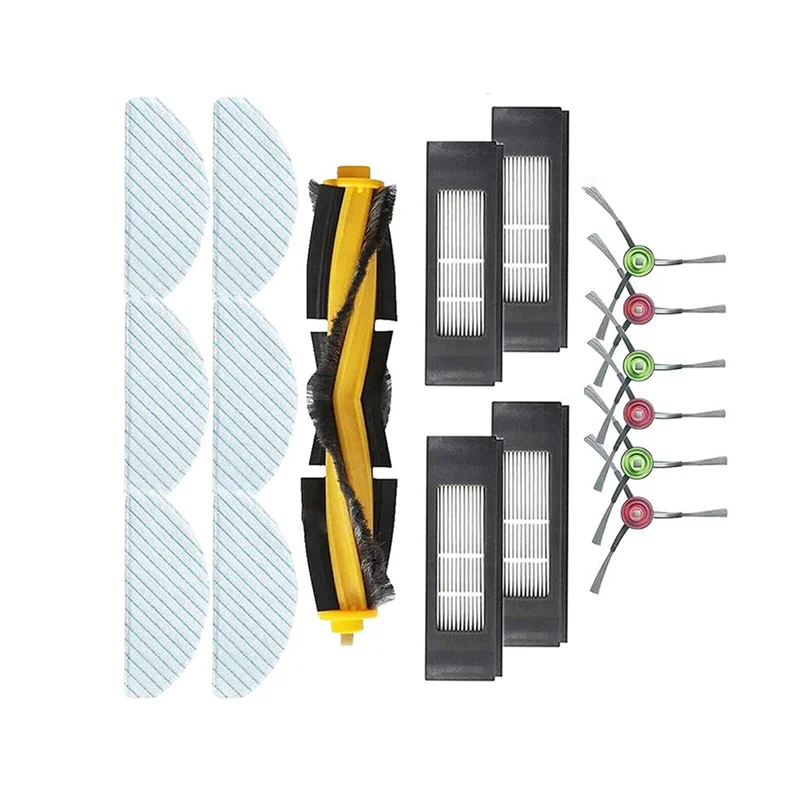 BFYL-حزمة مكونة من 17 قطعة بديلة/ملحقات متوافقة مع قطع غيار المكنسة الكهربائية Yeedi Vac 2 Pro