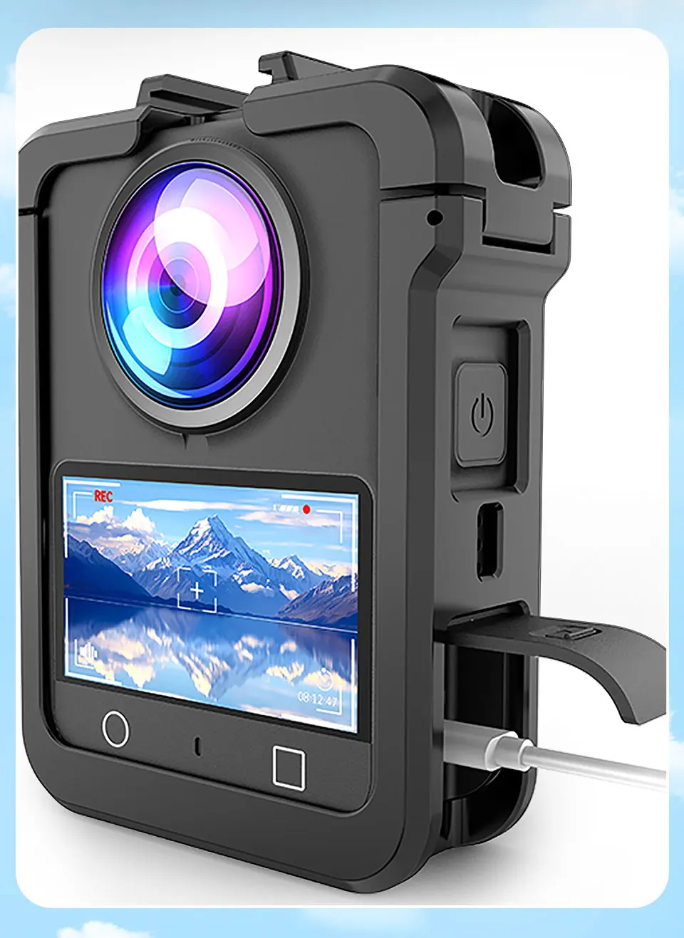 Für DJI OSMO 360 Kamera Zubehör Schutzhülle Rahmen Standard Gehäuse Hard Shell Protector Verbinden Magnet Für Dji OSMO 360 – Detail 8