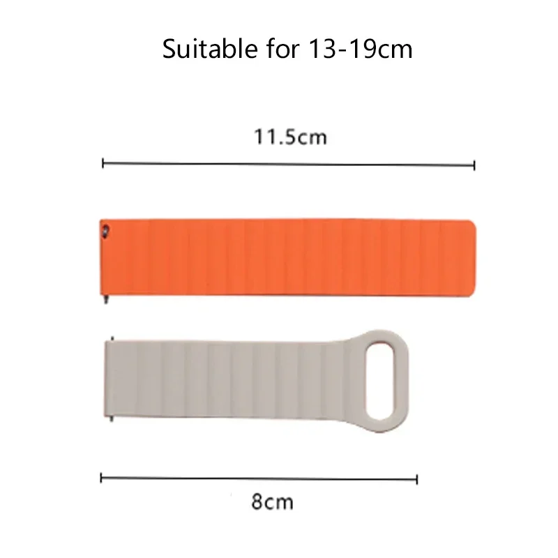 20mm Magnetic Strap for Samsung Watch 6 Classic 43mm 47mm Gear S3 Active 2 Silicone Bracelet 22mm for Huawei Watch 4 GT3 Band