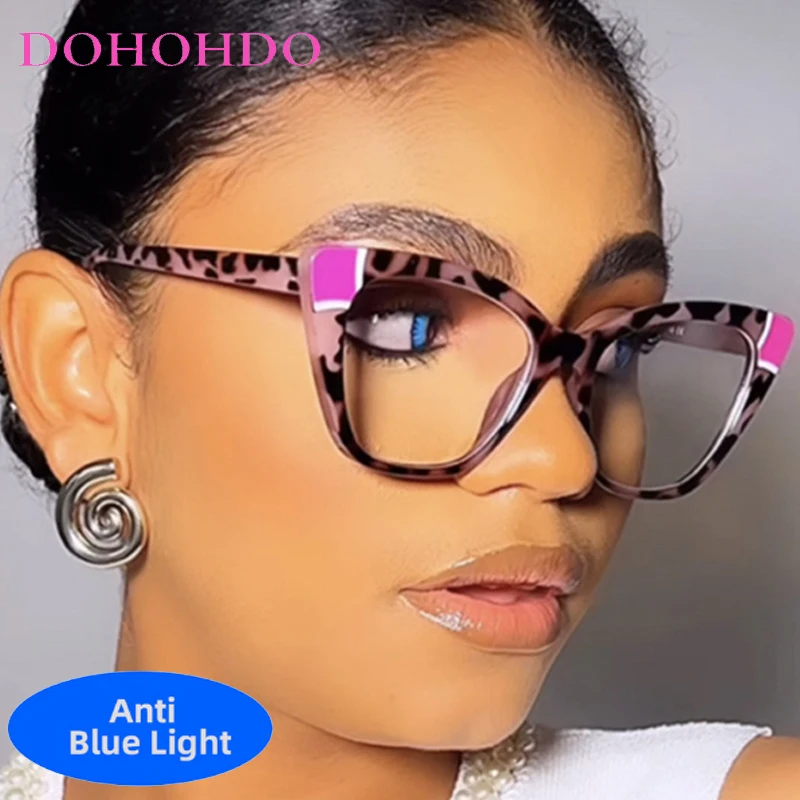 

Trendy Luxury Cat Eye Assorted Colors TR90 Anti-Blue Light Glasses Women Men Trend Designer Optical Eyeglasses For Office Work