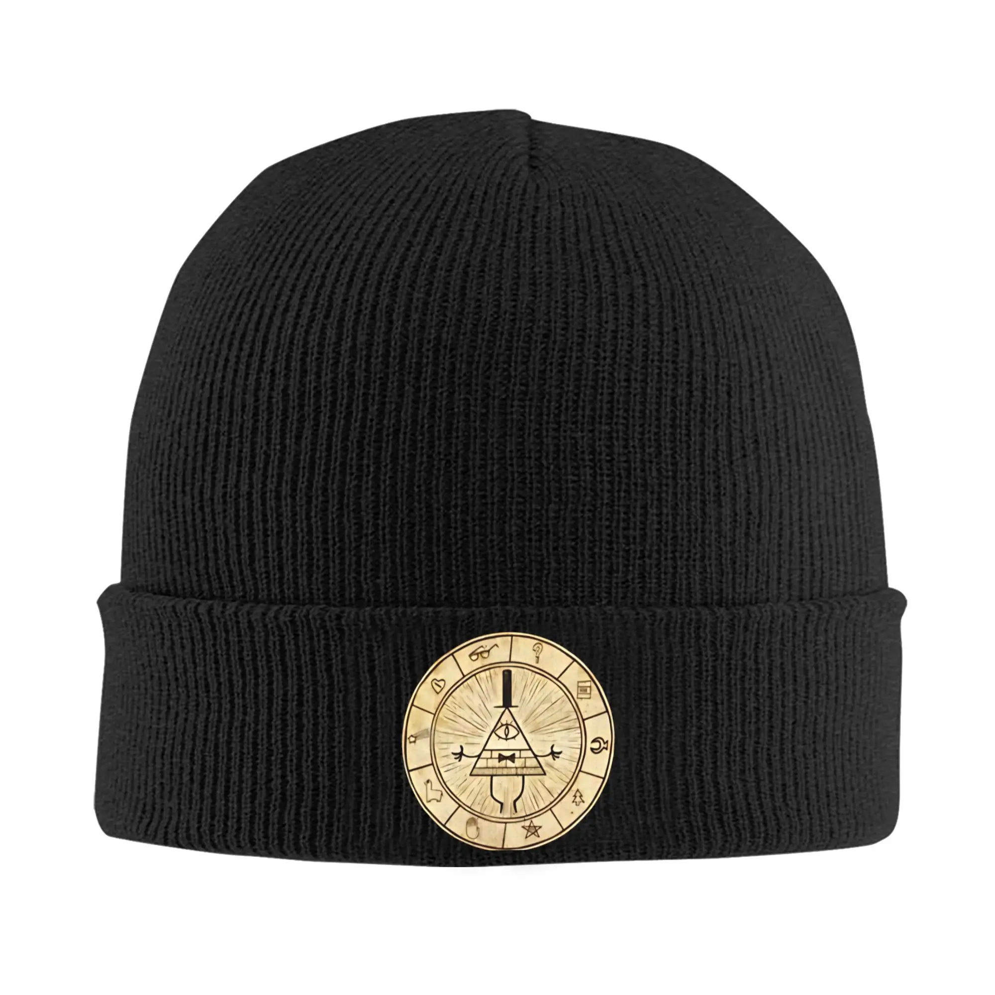Adult Unisex A Wheel of Prophecy Beanie Hats  Fashion Knit Hat Autumn Kpop Caps Printed Elastic Bonnet Hats