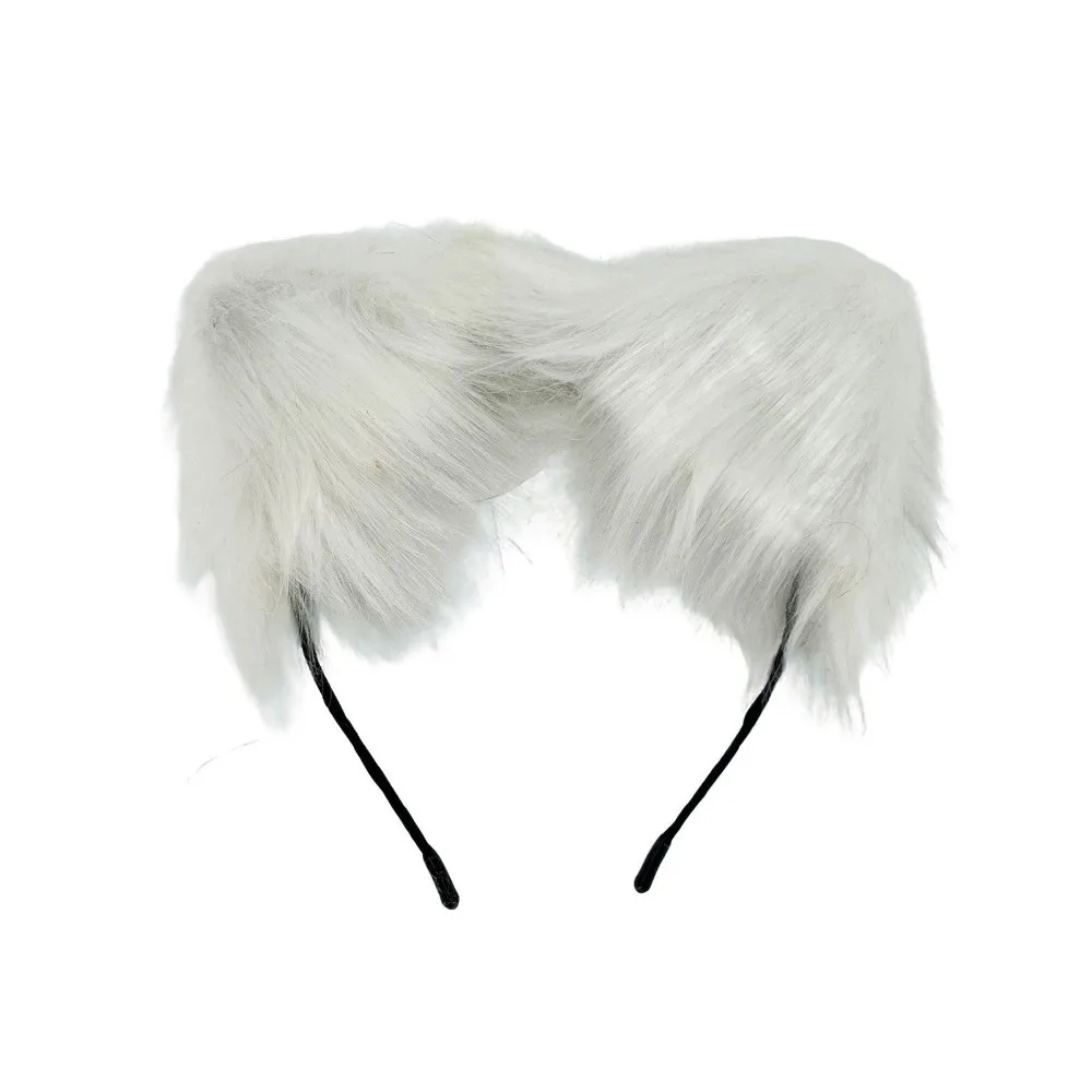 Practical Animal Cat Ears Headband Furry Artificial Lolita Ears Headwear Lolita Reusable Cosplay Headband Photo
