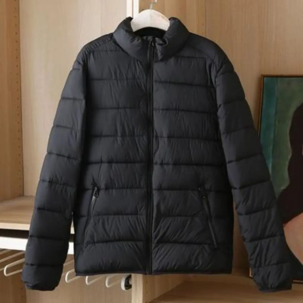 

Women's Light down Cotton-padded Jacket Short Korean Fashion Elegant Thin Collar Autumn Winter Fashionable Small I