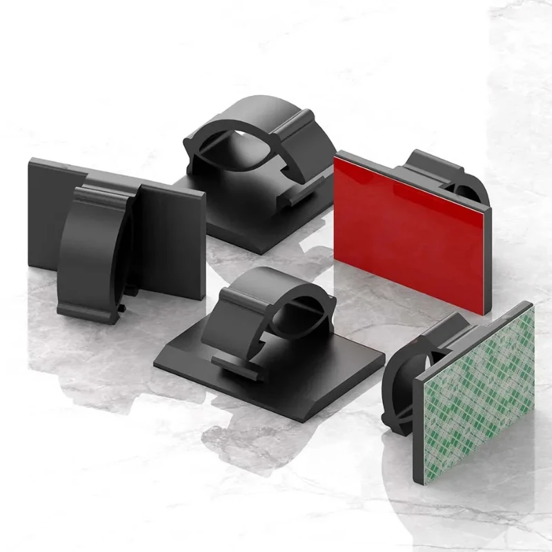 10-40pcs Cable Organizer Clips Cord Holder Desktop Workstation Wire Manager USB Charging Line Bobbin Winder Cable Management