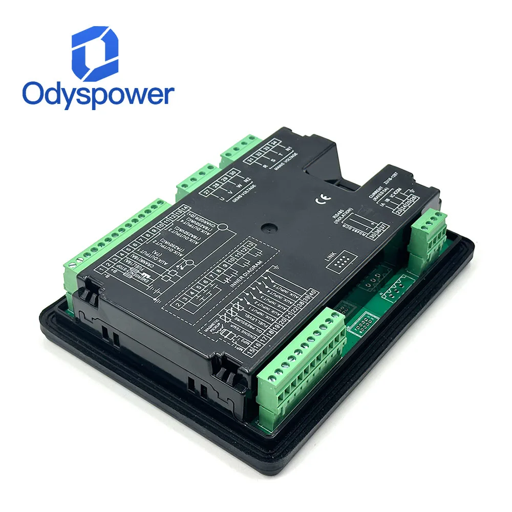 6120U 6110U AMF Genset Controller, Auto Start‑Stop Control Panel Module Compatible with Smartgen HGM6120N HGM6110N for Diesel Ge