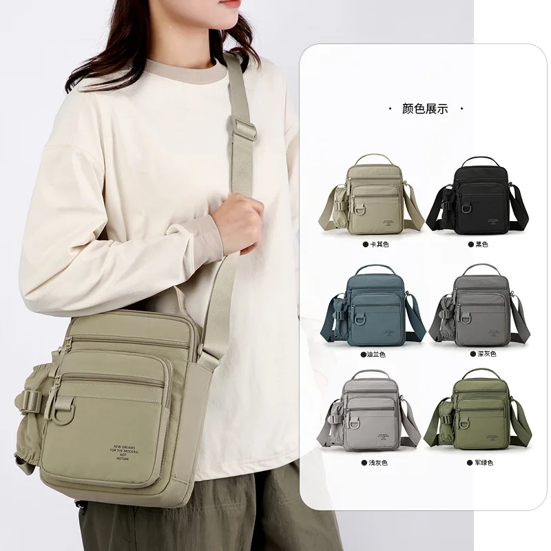 

Водонепроницаемая сумка-оксфорд на одно плечо, мужская сверхлегкая сумка через плечо, женский рюкзак для бутылки с водой