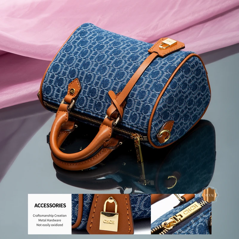 Bolsa de Ombro Feminina Cowboy Estilo Travesseiro — foto 10