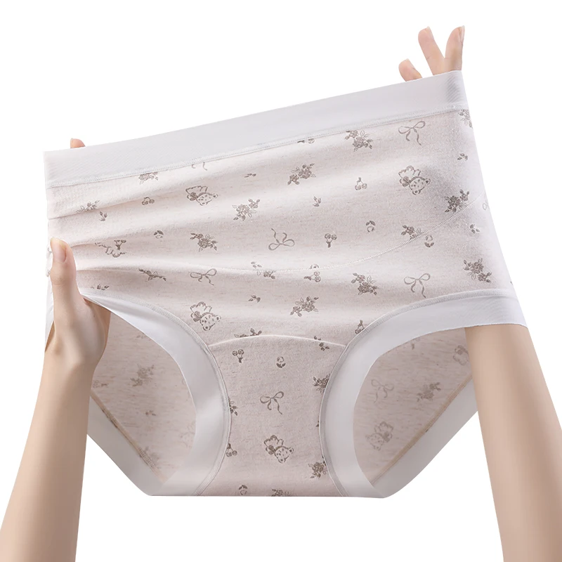 Bragas posparto, calzoncillos de algodón transpirables para mujer, ropa íntima de dibujos animados para mujer, ropa interior de maternidad, bragas para embarazadas, regalos