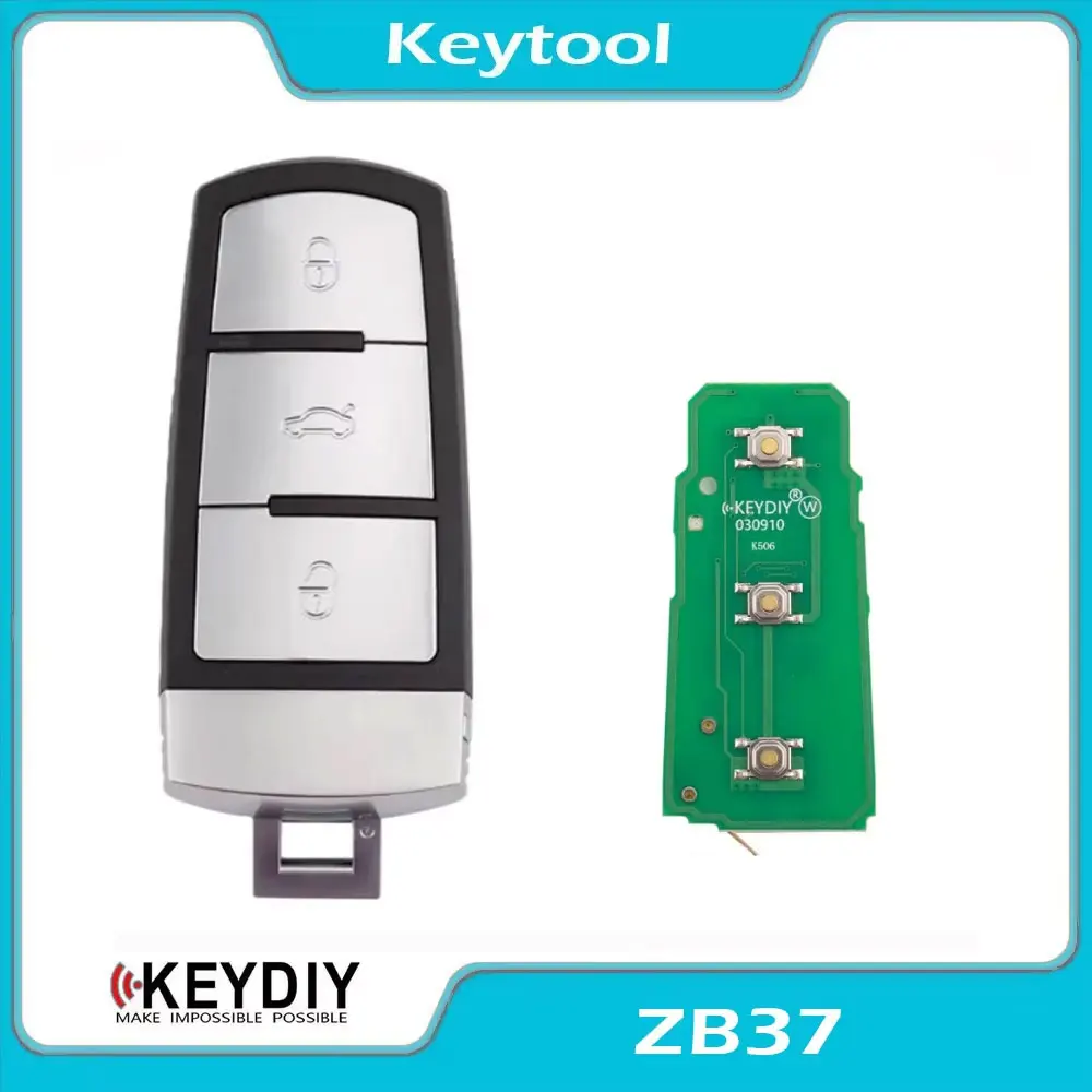 KEYDIY KD ZB37 Universal KD Smart Key ZB Series 3 Buttons for VW Style Smart Remote Key for KD-X2 KD-MAX Machine Key Programmer