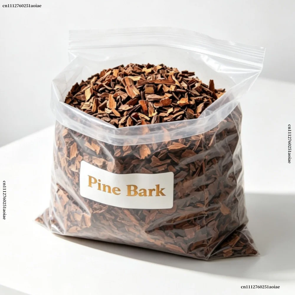 200g Organic Pine Nuggets Fermented Pine Bark Mulch For Orchid, Succulent, Bonsai, Blueberry & Garden Soil Amendment