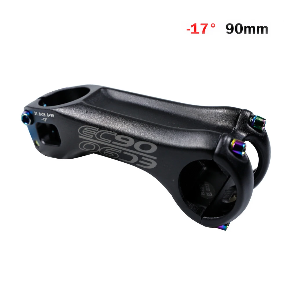 EC90 Alloy Mountain Bike Handlebar Riser Diameter -17° Degree 70/90MM Handlebar MTB Bike Positive and Negative Handlebar Parts