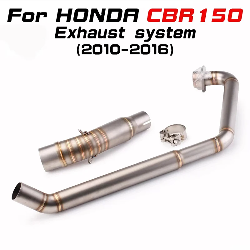 

Slip-On for Honda CBR150 CBR150R CB150R CBR Bike Elbow Moto Motorcycle Exhaust Escape Front Middle Link Pipe Connection