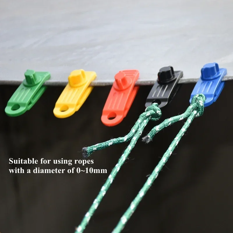 1PCS Tent Canopy Clip Outdoor Wind Rope Reusable Clamps Awning Tarpaulin Buckle Camping Mountaineering Shelters Accessories